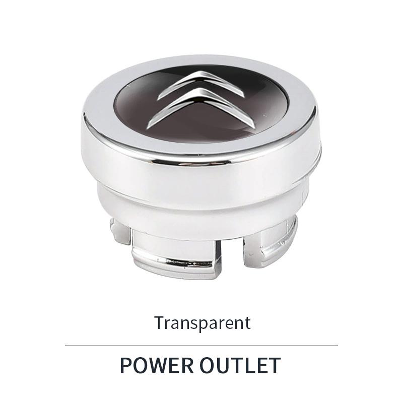 AIJ4 Citroen Car Cigarette Lighter Dust Plug Socket Cover Cap For Citroen C2 C3 C4 C5 Cactus Auto Interior Accessories (6 Colors)