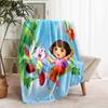 1pc Blanket D-Doras The Explorer Print Design, Lightweight Blanket for Sofa, Bed- Soft &Warm, Gift for All Seasons like Christmas, Halloween