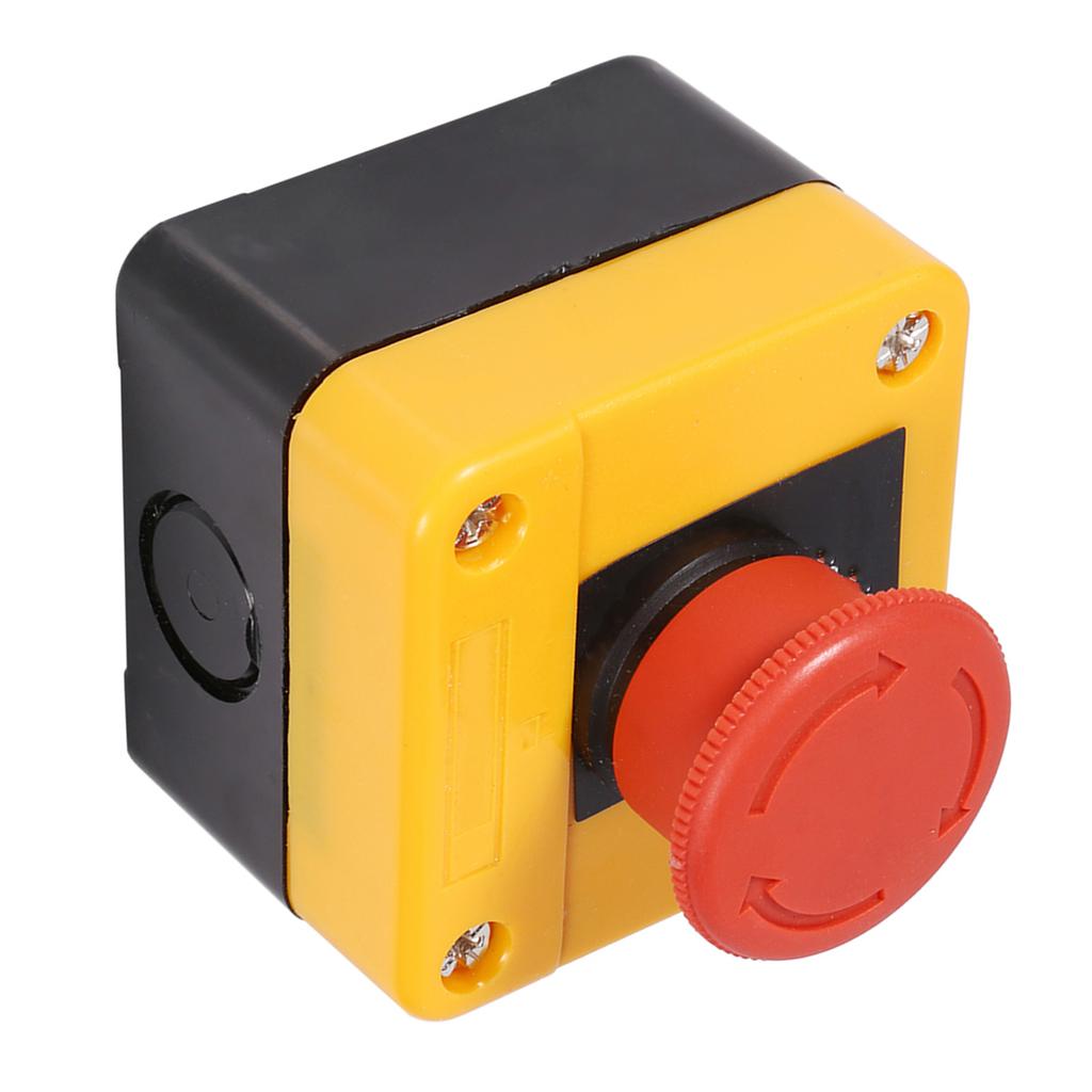 1 шт. 660 В 10 А пластиковый корпус красный знак аварийной остановки грибной кнопочный переключатель новый