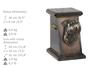 Griffon Bruxellois, Brussels Griffon – Urn for dog ashes, elegant urn with a statue | Art-Dog