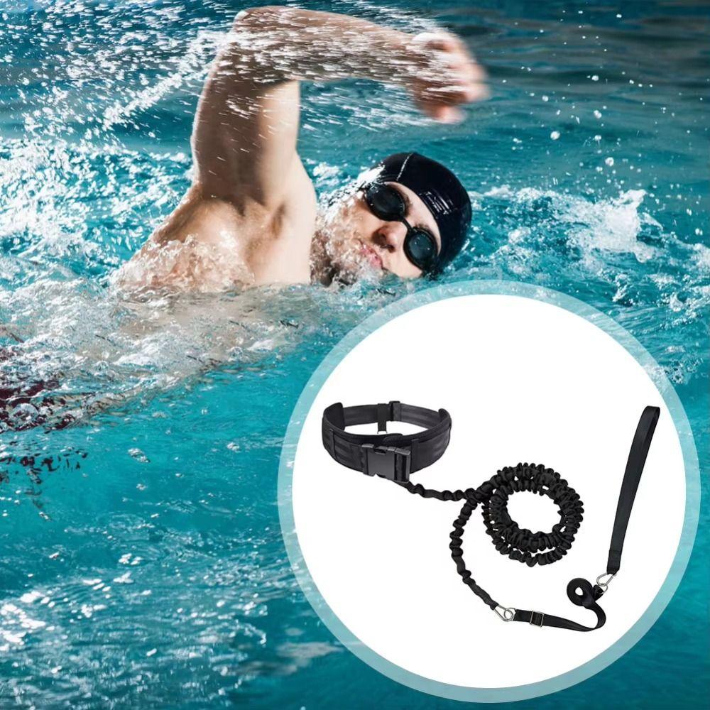 Stationary Swimming Swimming Training Belt Training Leash Pool Swim Trainer  Swimming Accessories
