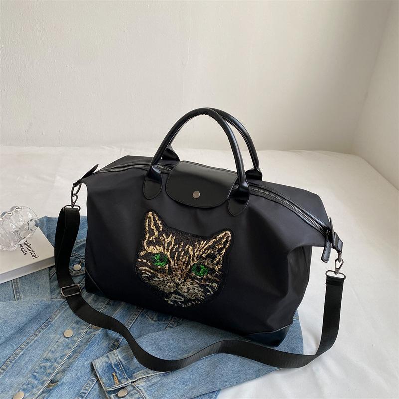 Сумка для деловых поездок на короткие расстояния Женская сумка большой емкости с блестками Легкая сумка для хранения в ожидании производства Сумка для туристического багажа