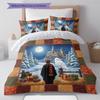 Мультяшный Узор Комплект Постельного Белья Одеяло Пододеяльник Наволочка Домашний Декор Подарок на День Рождения (1 пододеяльник + 2 наволочки, без наполнителя)