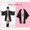 Kids Anime Demon Slayer Kimetsu No Yaiba Tanjirou Kamado Nezuko Zenitsu Shinobu Cosplay Women Kimono Cosplay Costume Wig