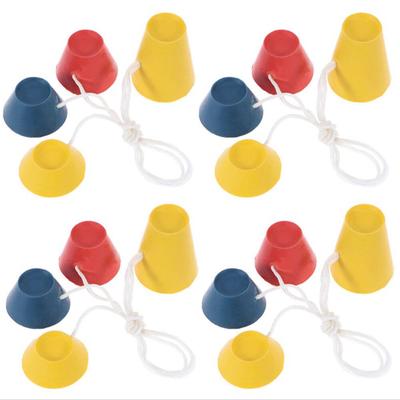 Резиновые футболки для гольфа, 16 шт., набор оборудования для держателя мяча в форме пирамиды 4 размеров со струнами