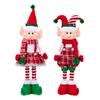 Christmas Elves Decorations Stretchable Dolls Big Plush Figurines Soft Stuffed Holiday Ornaments On Shelf For Family Gifts Boy