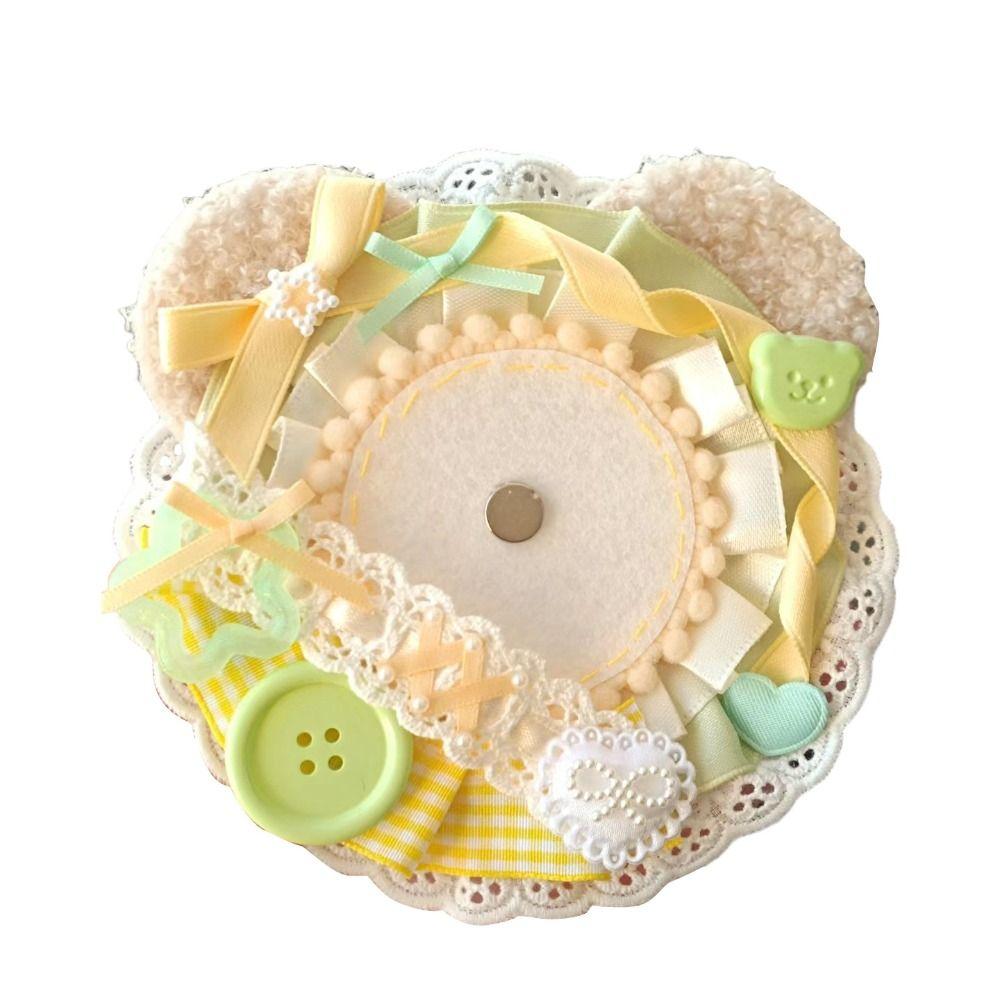 Lacework Anime Pins Display Base DIY Badge Decoration Tray Cute Badge Holder Badge Organizer