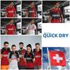 Switzerland Swiss Tshirt MMA Boxing Muay Thai National Flag Print 3D Training Unisex Women Men Quick Dry Fitness Workout Gym Sport Casual Streetwear