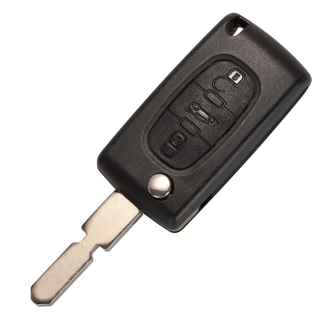 Jingyuqin Remote 2/3 кнопки откидной чехол для автомобильного ключа-брелока для Peugeot 406 407 ne78 blade с зажимом аккумулятора (CE0536/CE523)