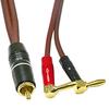Xsdjasd Banana to Speaker Speaker Male to Banana 4N OFC HiFi Speaker 2 Meters Cable, Wire, (2 Bananas) Wire,