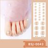 Semi-cured Gel Toe Nail Stickers Four-pointed Star Toe Gel Nail Art Stickers Nail Polish Glue Nail Stickers
