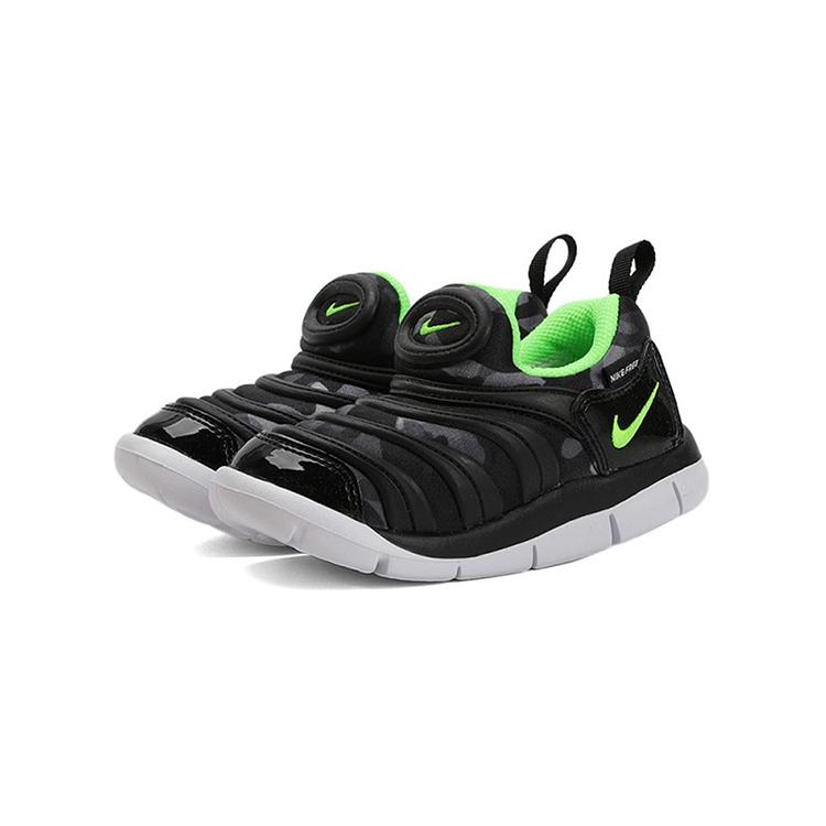 Nike Dynamo Free Low top Toddler Shoes Black Green Infant And Toddler CQ5416-941