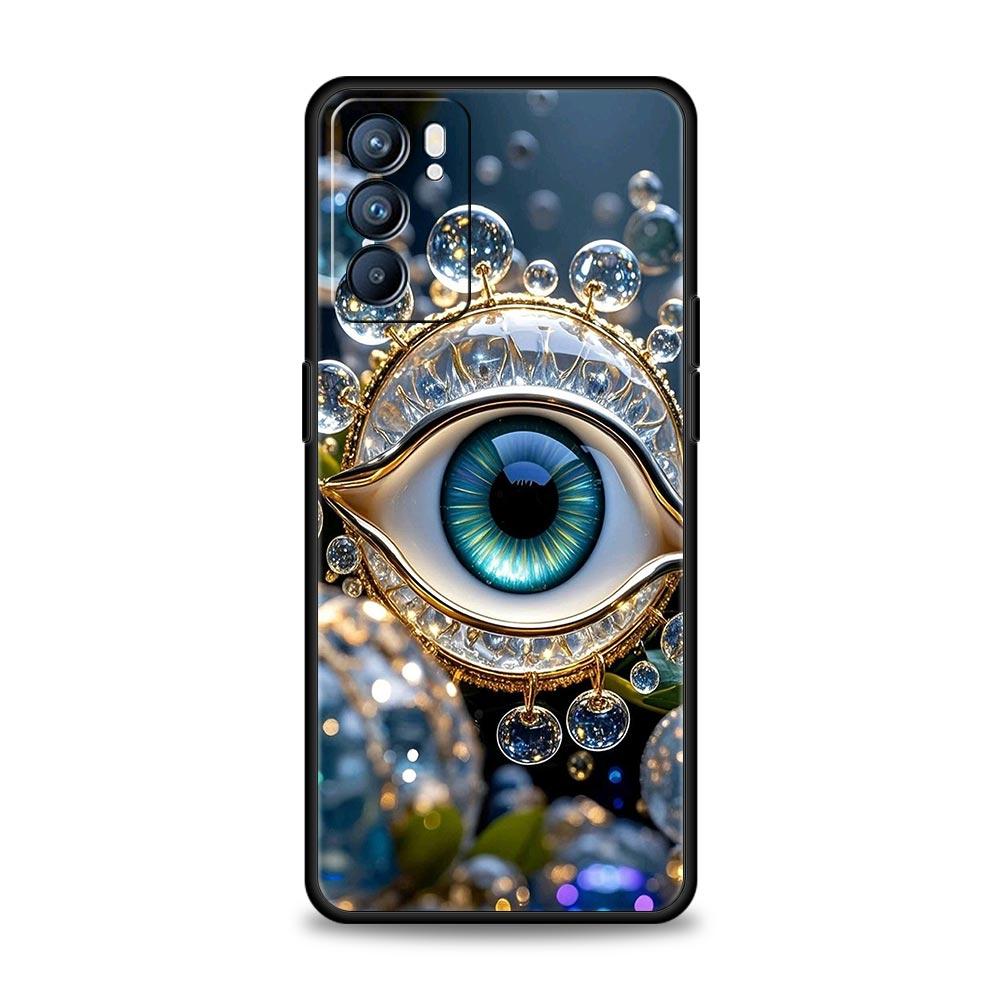 Fashion Eyelashes Eyes Phone Case For Oppo Reno 13 12 11 10 7 F Find X5 X6 A98 A80 A79 A78 A57 A54 A31 A17 Pro 5G Soft TPU Cover