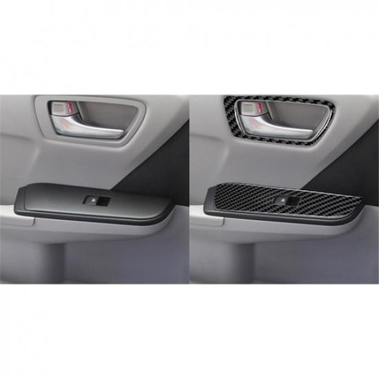 8Pcs Carbon Fiber Interior Door Control Kit Cover Trim For Toyota Camry 2015-17