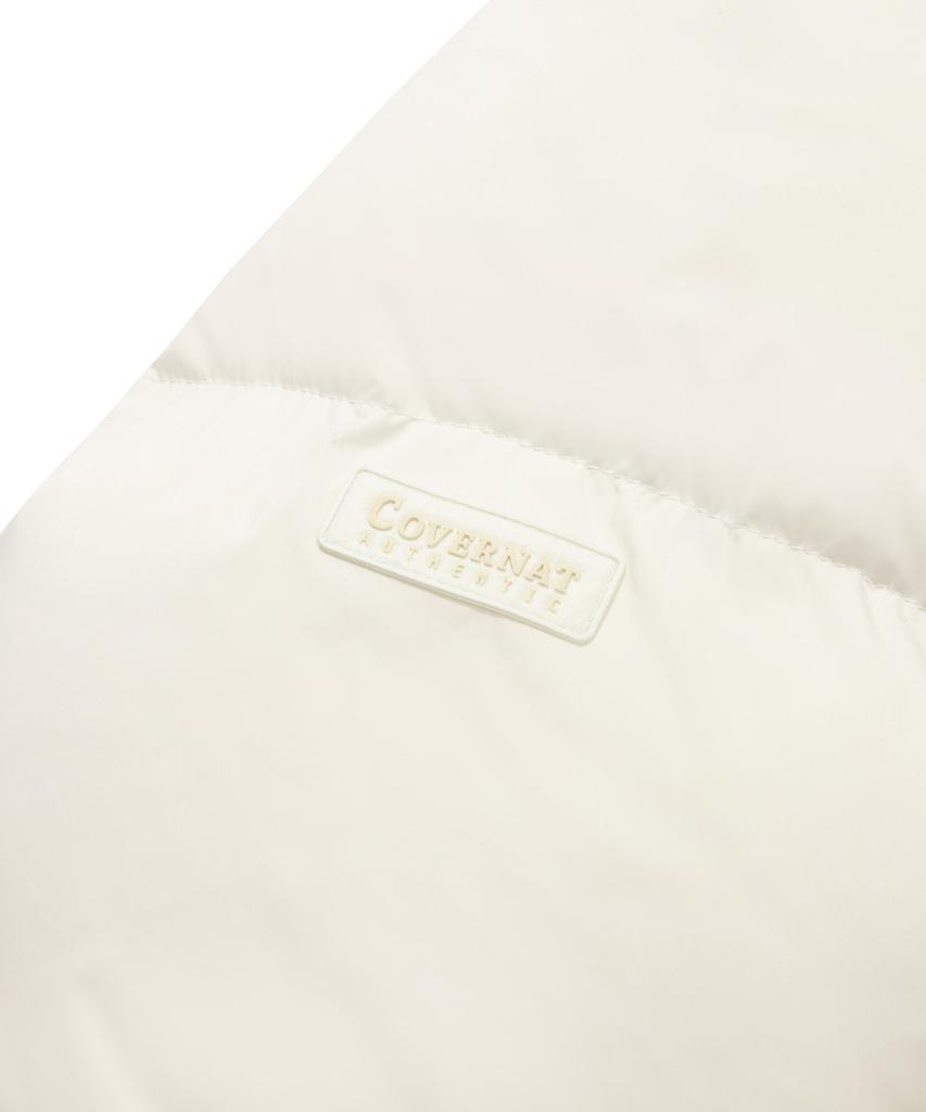 Covernat 24Fw Rds Civic Origin Hooded Short Puffer Ivory