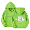Kids' Long Sleeve Loose Pullover Letter Print Drawstring Hooded Sweatshirt