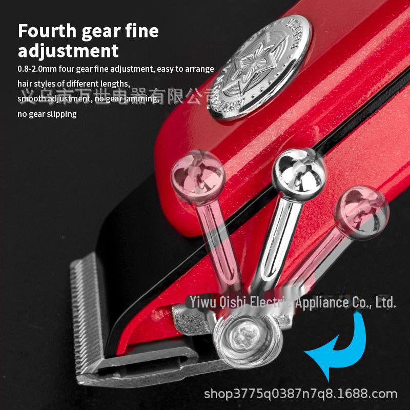 Электрическая машинка для стрижки волос с регулируемым лезвием и цифровым дисплеем, с маслом