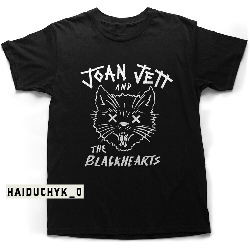 Унисекс Черная футболка Joan Jett and The Blackhearts Размер S-5XL Унисекс Футболка