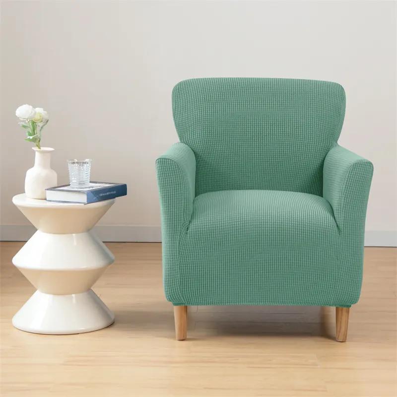 Чехол на стул из флиса для гостиной, спандекс, клубное кресло, чехлы, эластичные чехлы на один диван, домашняя барная стойка, отель