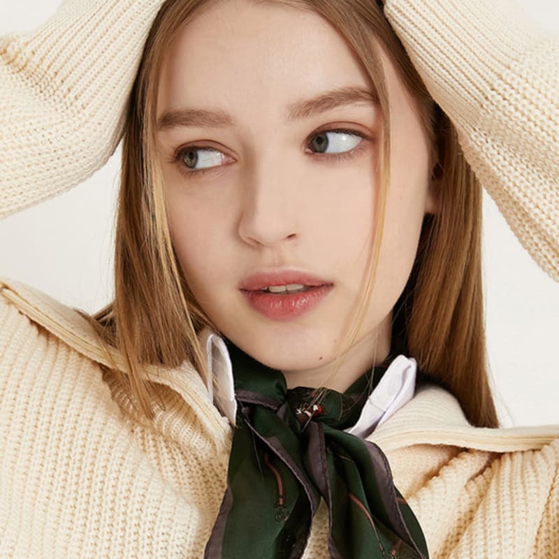 PINK PINEAPPLE COACH SCARF