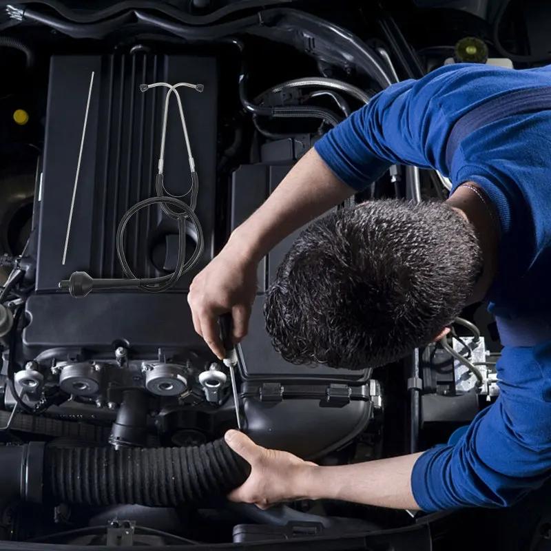 Car Stethoscope Auto Mechanics Engine Cylinder Stethoscope Hearing Tool Car Engine Tester Diagnostic Tools Car Accessories