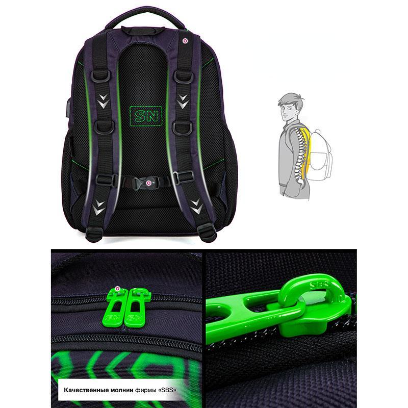 Ортопедическая школьная сумка для мальчиков, 3D футбольные рюкзаки, студенческая многофункциональная сумка с зарядкой через USB, сумка для книг для подростков