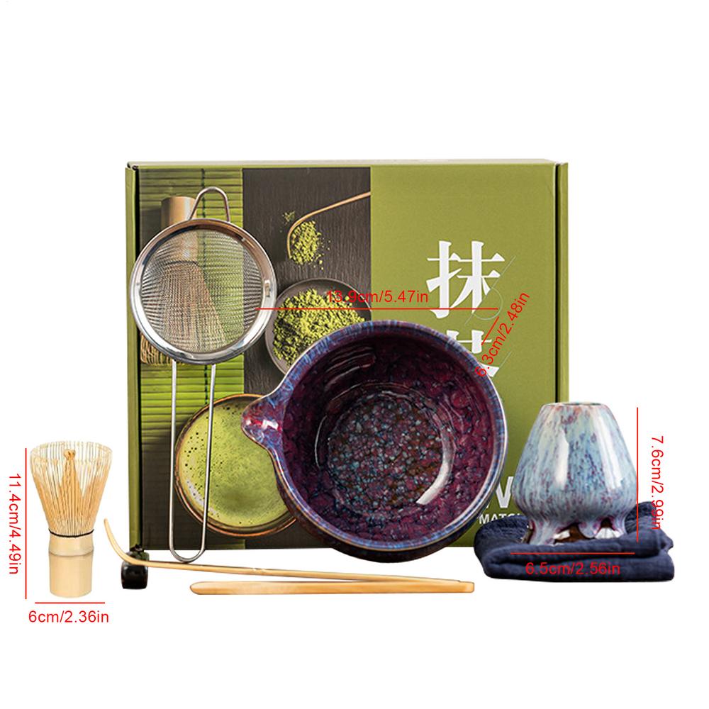 Набор чаша для матча и венчик  Многоразовый набор для чайной церемонии Набор для приготовления японского чая матча кухонная утварь для домашней релаксации