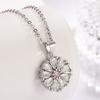 High-End Sunflower Personality Temperament Micro-Inlaid Zircon Small Necklace Jewelry Set