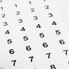 12 Sheets Craft Self Adhesive Classification Sticky Distinguish Number Stickers Package Label Tags