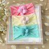 New children's suit headband, nylon flower baby seamless headscarf, soft and comfortable baby hair accessories