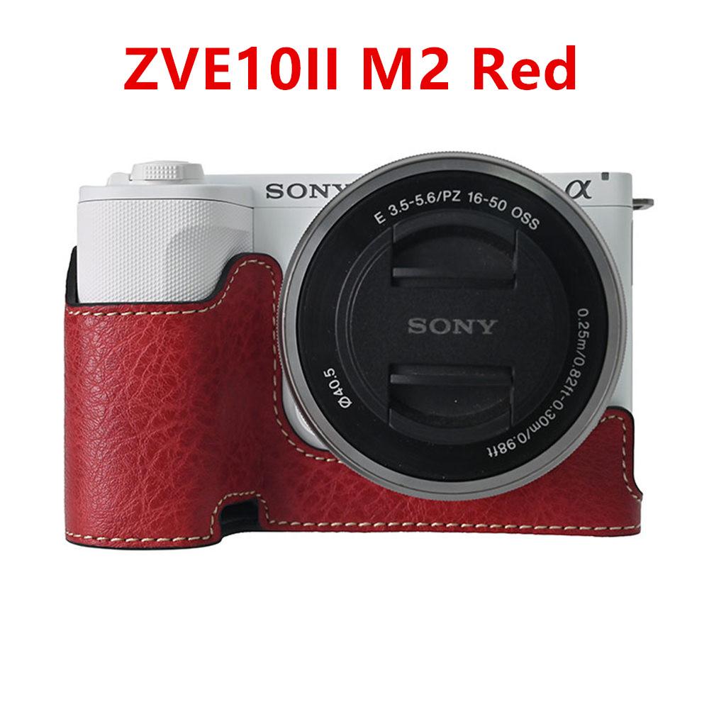 Получехол для камеры для Sony A6700 A6400 A6300 A6100 A6000 ZVE10 ZVE10II ZVE10M2 A7R5 A7CII A7C2 Крышка с открывающимся дном Искусственная кожа