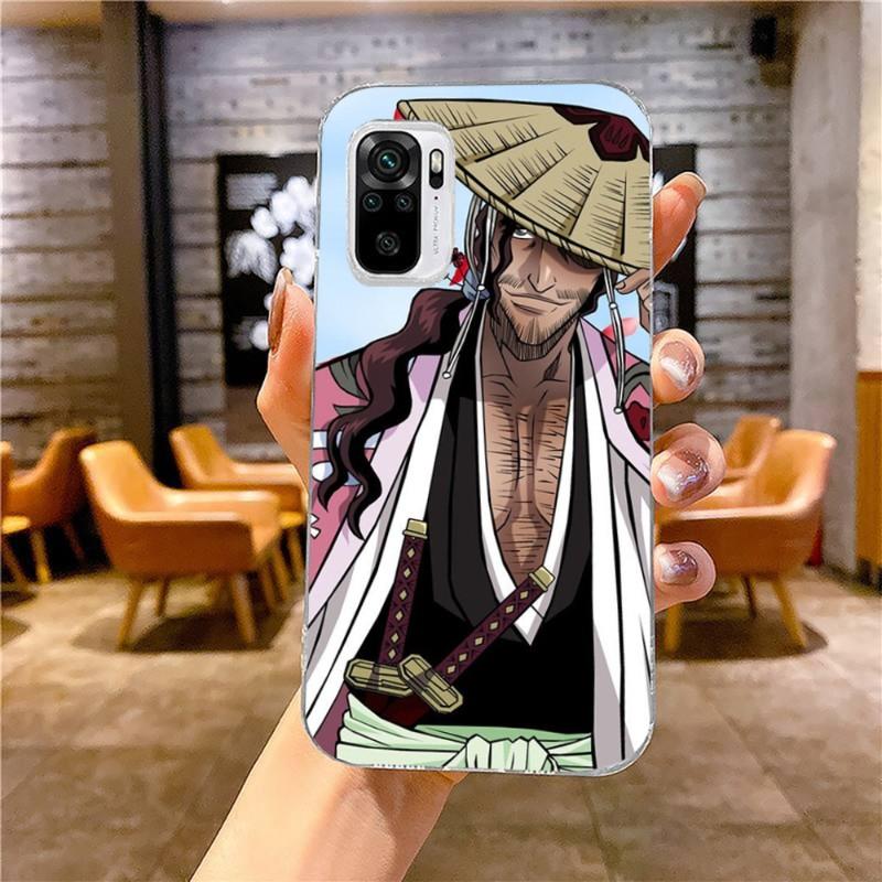 Чехол для телефона Kyoraku Shunsui Bleach для Xiaomi 12 11T 10 9 Redmi Note 11 10 10S Pro Redmi 9 9A 8, прозрачный чехол для телефона