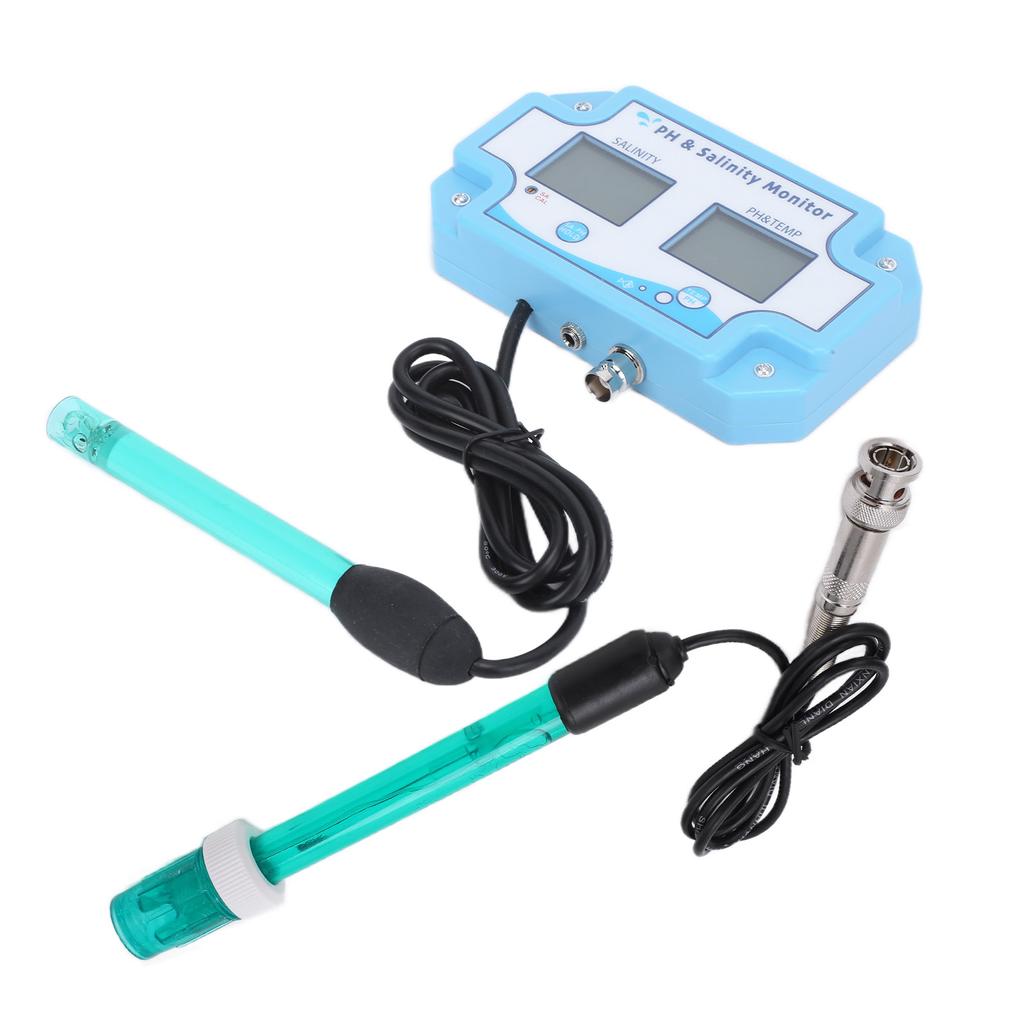 PH‑2987 3 in 1 Online PH Salinity TEMP Meter Water Quality Monitor Analyzer for Fish Tank Aquarium