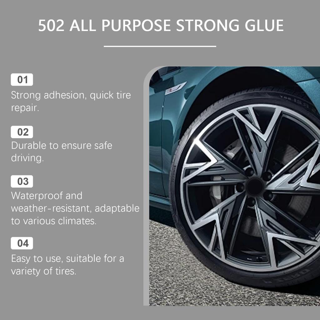 Герметик, склеивающий, износостойкий, портативный и простой в использовании автомобильный шинный реагент 15 мл
