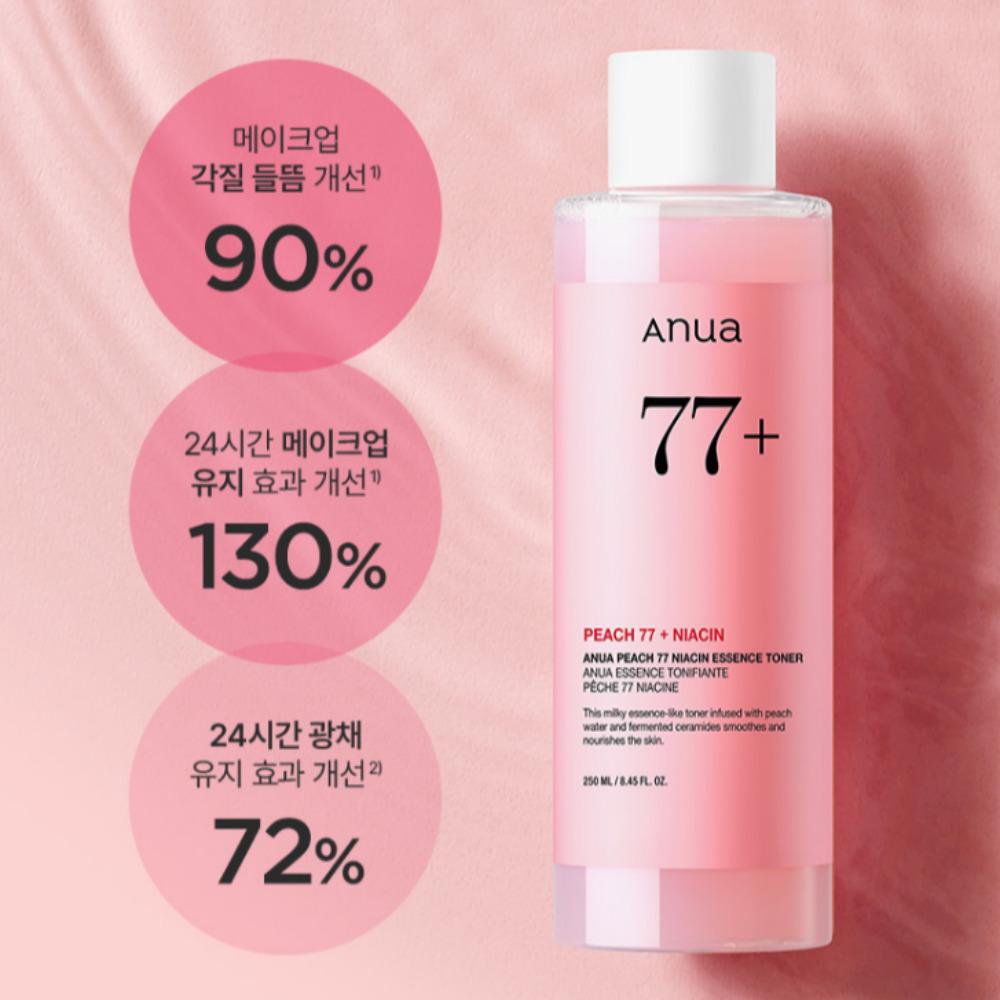 Anua Тоник с содержанием ниацина 77% персиковый 250 мл