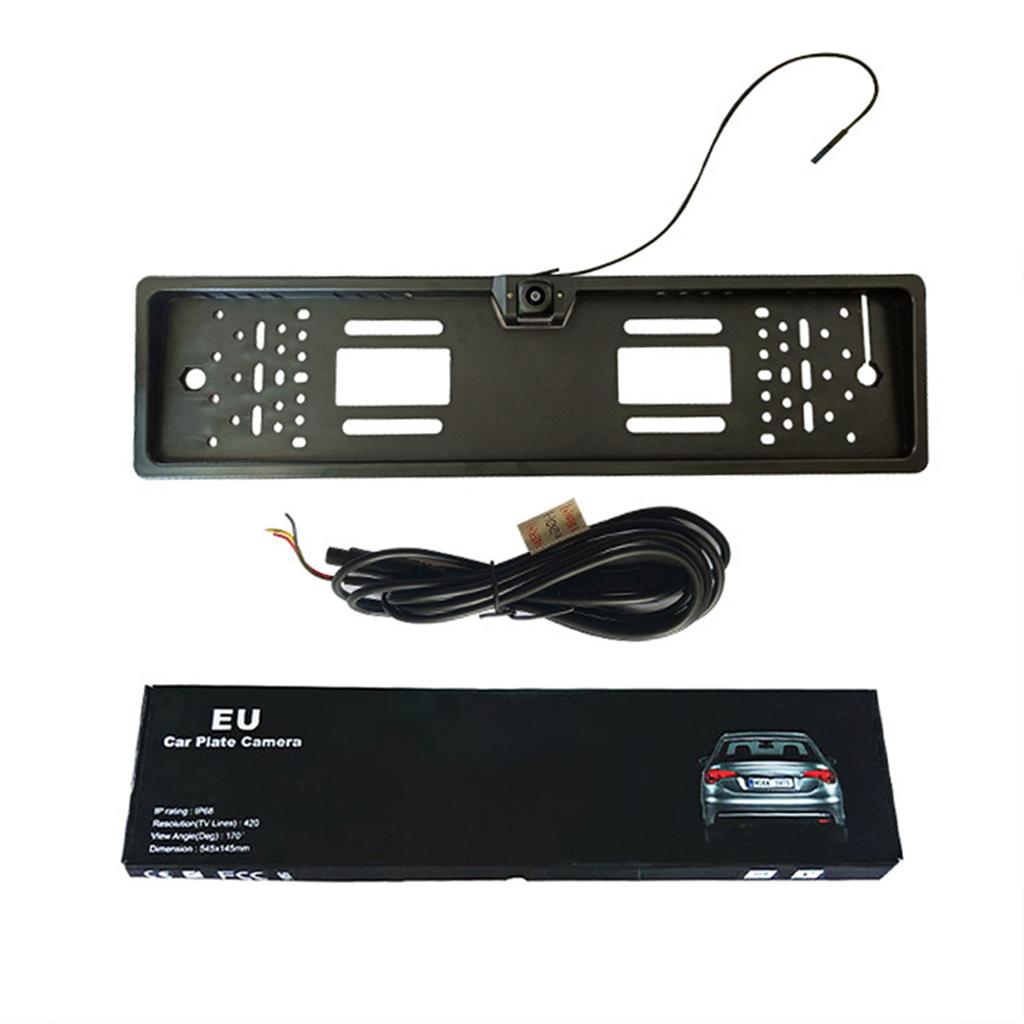 Car Wifi European License Plate Frame Rear View Reversing Image Camera 170°Waterproof AHD Car HD Starlight Night Vision Camera
