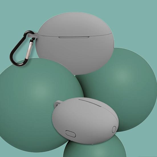 Чехол для наушников Мягкий силиконовый Беспроводные Bluetooth-совместимые Наушники Защитный чехол с карабином для Huawei Freebuds 4/4i