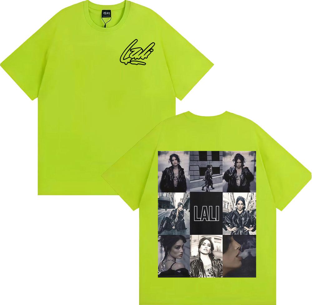 Singer Lali Esposito Tour 2025 Graphic Tee Shirt Men Women Fashion Trending Short Sleeve T-shirt Summer Tops Pure Cotton T Shirt