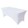 6FT/4FT Table Cover Rectangular Washable Spandex Tablecloth Stretch Tight Fitted Cocktail Table Decoration Wedding Event