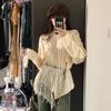 Осенний уличный рваный сексуальный вязаный свитер с открытыми плечами для женщин с длинным рукавом больших размеров, повседневные свитера-пуловеры для женщин, элегантные однотонные свободные трикотажные изделия 24782