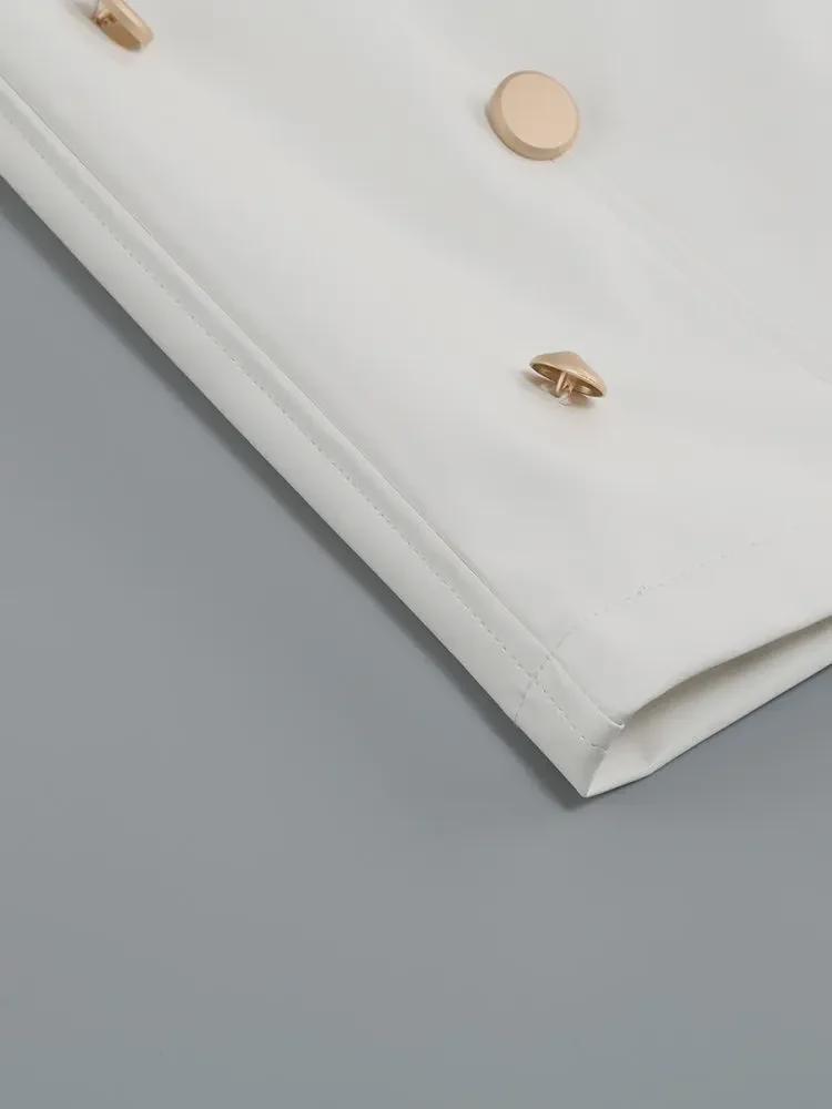 Европейская и американская женская мода высокого класса: Сексуальный топ на бретельках и юбка на бедрах из двух частей костюма