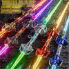 Светящийся двусторонний лазерный меч-игрушка от инфлюенсера - 2-в-1 Двусторонний подарок для мальчиков