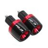 Концы руля велосипеда Мотоцикл CNC 7/8" 22 мм Грипсы Заглушки для концов руля Подходят для YZF-R3 YZFR3 YZF R3 (красный)