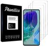 Защитная пленка - Phonillico - Samsung Galaxy M55 5G - Набор из 4 штук - Закаленное стекло - Устойчив к царапинам