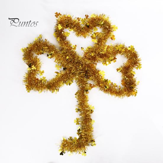 Шемрок Тинсел Стрит. Украшение стены ко Дню Святого Патрика создает шикарную атмосферу и уникальный реквизит для фотографий, высокопроизводительный подвесной кулон