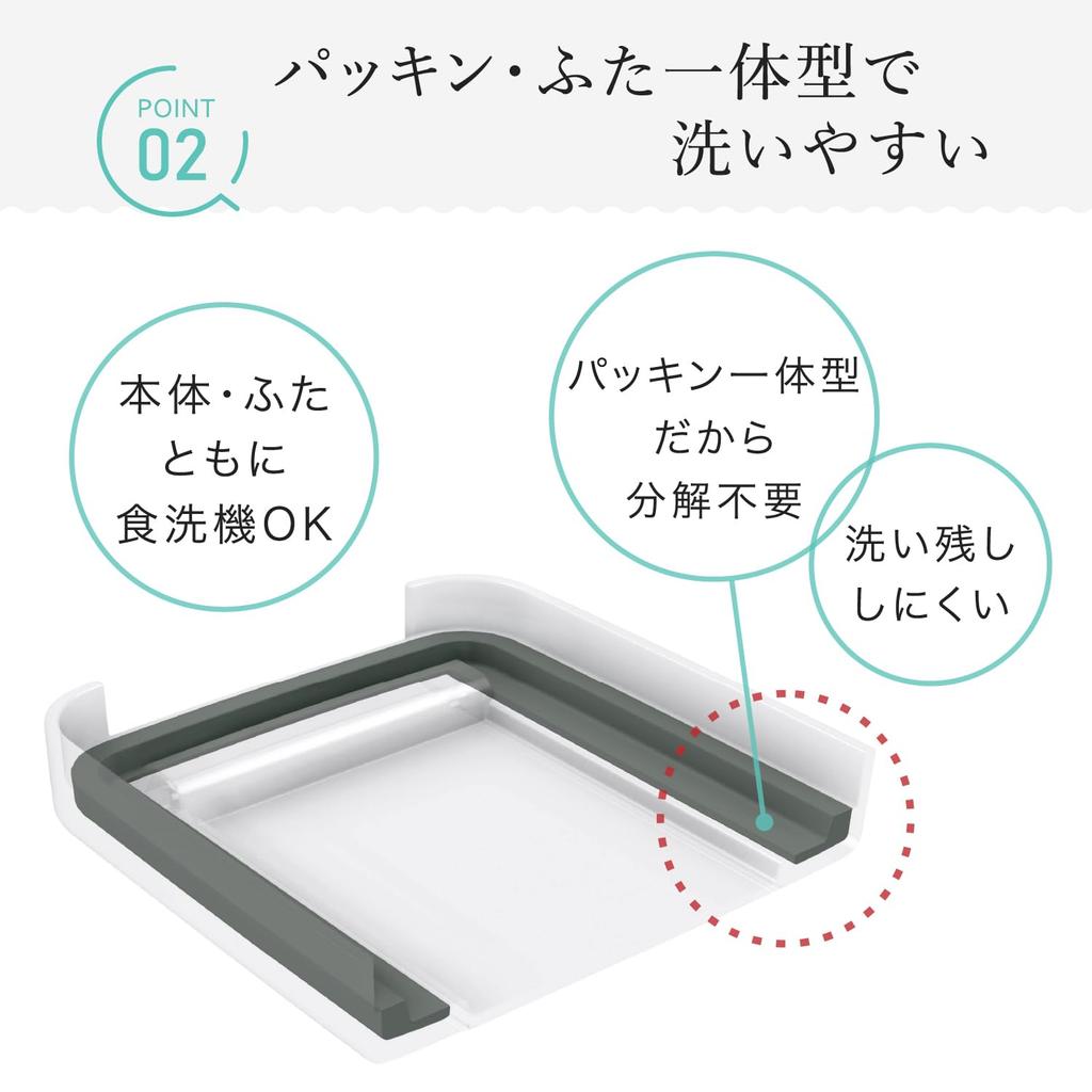 Промышленная посуда Iwasaki Lastroware Легкий уход Ланч-бокс 1 Аг Антибактериальный, для микроволновой печи и посудомоечной машины СЕРЫЙ Коробка, Ярус, Серый, Пятноустойчивый, Безопасный, B-1487