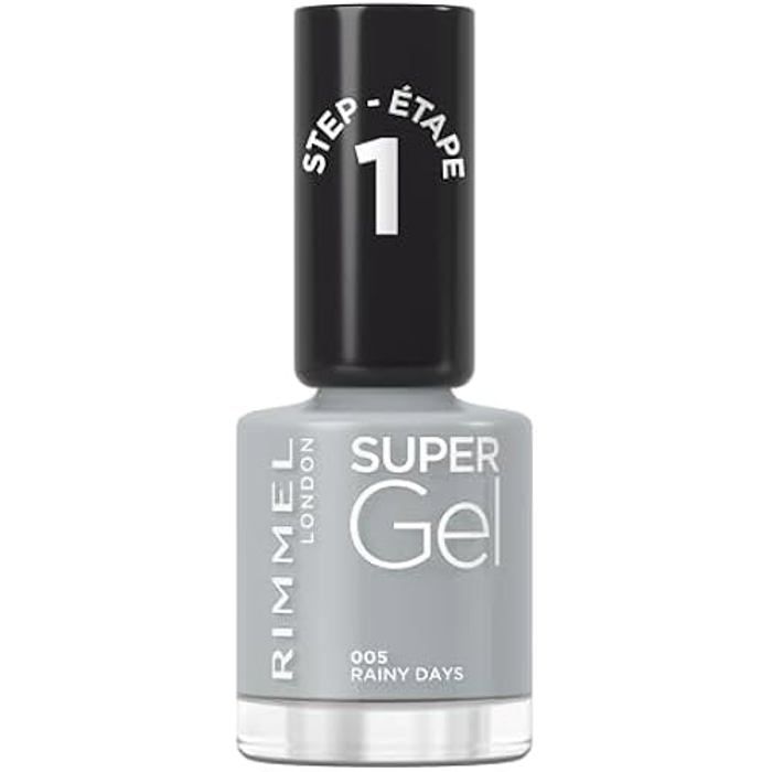 Супер Гель Лак для Ногтей - RIMMEL - Дождливые дни - Профессиональный Результат - Стойкий - Сохнет как Обычный Лак