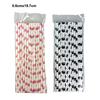 Dog Theme Paw Print Paper Drinking Straws Black White Pink Straws Girls Boys Birthday Party Supplies Baby Shower Decoration