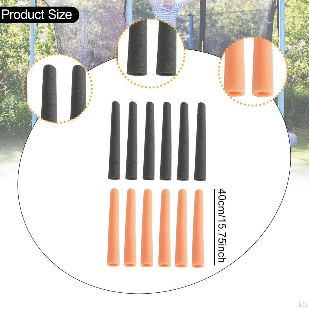 12 Сменных поролоновых защит для стоек батута для ограждения прыжкового полотна