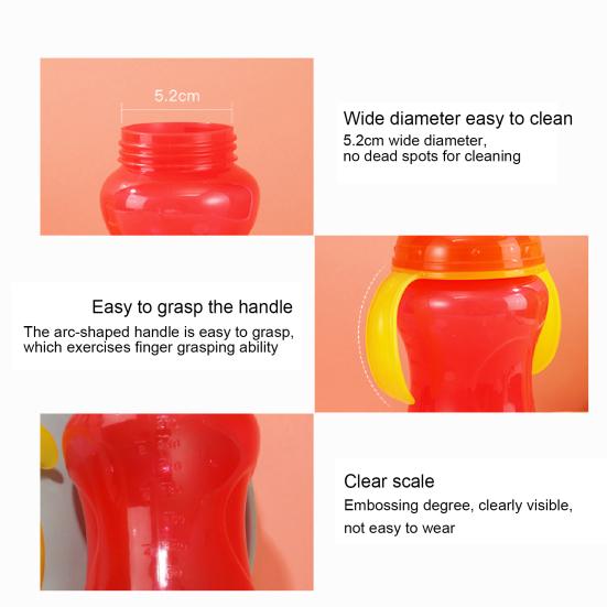 Чашка-непроливайка 300 мл со шкалой, портативная чашка для воды большой емкости для детей, для малышей